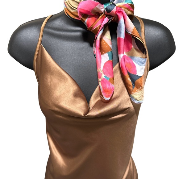 Cognac Kaleidoscope - Colorful Scarf - Picture 3 of 3